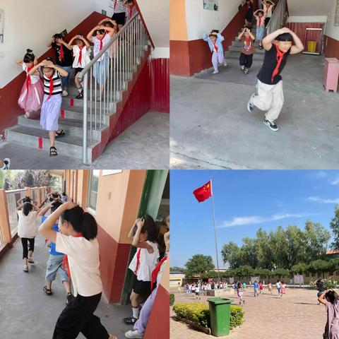 防震零距离，安全伴我行——杨刘庄小学开展防震演练活动