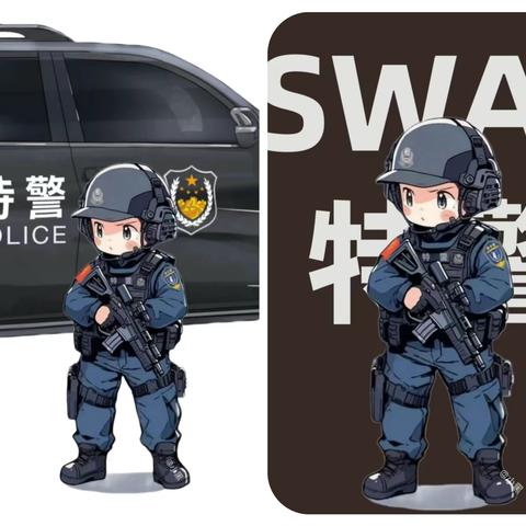 “特”不一样，别样“警”彩                   ——德美爱上城幼儿园参观特警队社会实践活动