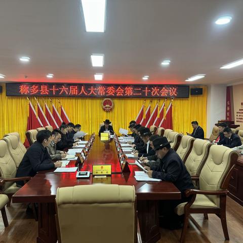 称多县第十六届人民代表大会常务委员会举行第二十次会议