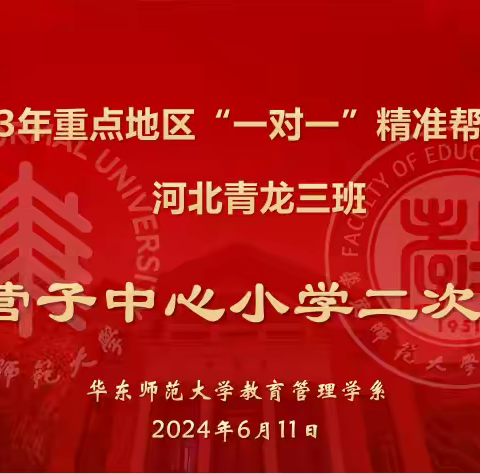 外出学习“获经验” 二次培训“促成长” ——河北省青龙县肖营子中心小学开展2023年重点地区“一对一”精准帮扶项目二次培训活动