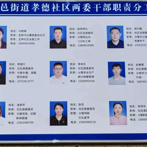 【孝德社区】张贴服务公示牌    架起便民“暖心桥”
