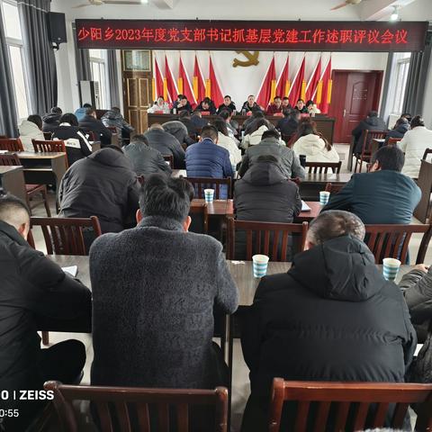 少阳乡召开2023年度基层党建 工作述职评议会