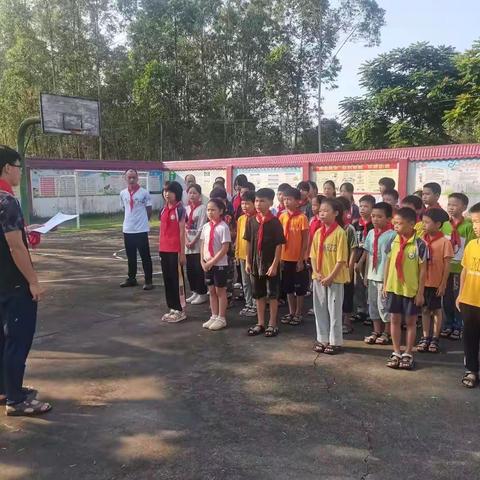 乌家镇丹田小学少先队员入队仪式