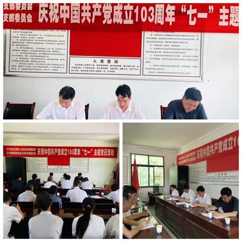 镇安县残联与帮扶村联合庆祝中国共产党成立103周年“七一”主题党日活动