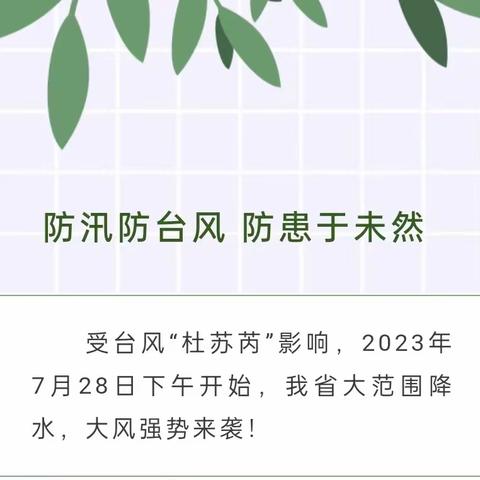 防汛防台风 防患于未然————舞钢市实验幼儿园