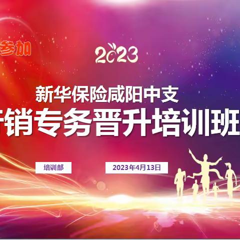 新华保险咸阳中支2023年一季度行销专务晋升培训简报