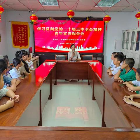 学习贯彻党的二十届三中全会精神青年宣讲报告会