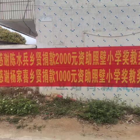 崇教尚学，感恩乡贤--电白区黄岭镇照壁小学奖教奖学活动