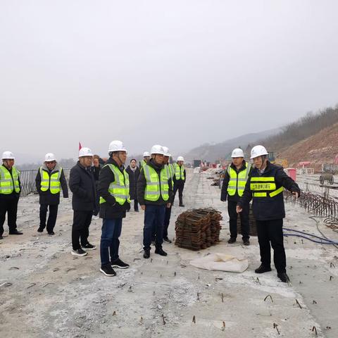 中电建冀交高投项目公司李凡总调度太行山高速公路邯郸段漳河大桥施工进展情况