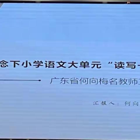 满载收获，砥砺前行—记华南师范大学附属小学语文教师培训