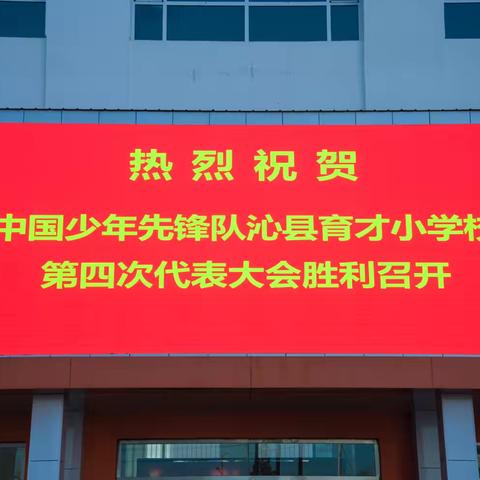 领巾追梦新时代 星星火炬耀未来 ‍——中国少年先锋队沁县育才小学校第四次代表大会