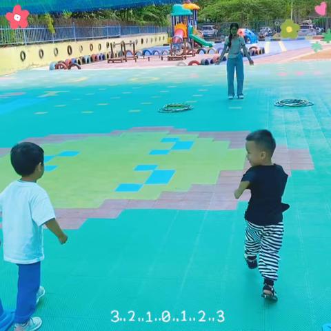 昌江福源迪贝尔幼儿园托班4月主题活动《趣味折返跑》