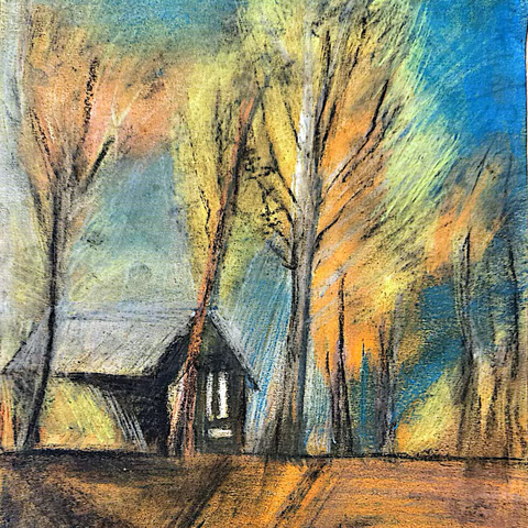 【四年级以上】秋景——色粉