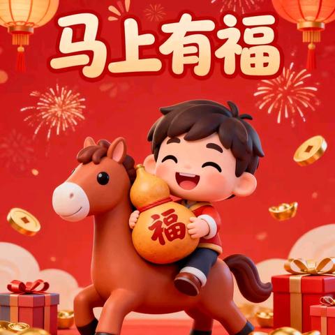 军幼班本主题课程——中四班《非遗中国年，文脉永相传之<马上有福>》