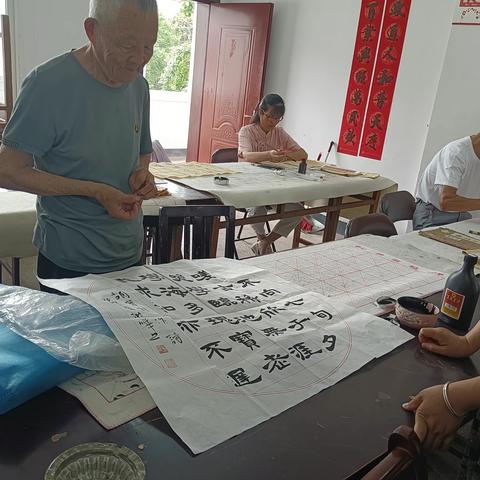 祁门县老年大学书法班教学集锦