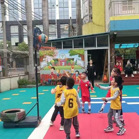 趣运动，燃梦想—严屋、大汾幼儿园第三届篮球友谊赛🏀🏀