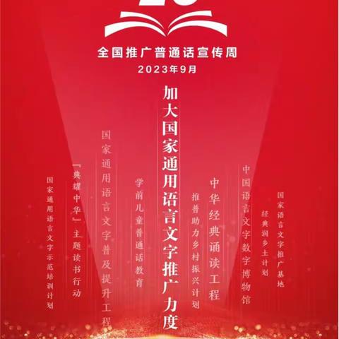 【推广普通话，奋进新征程】——南平镇虎渡名门幼儿园全国26届普通话推广周！