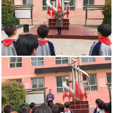 关爱学校幸福成长｜时村营学校举行红领巾表彰活动