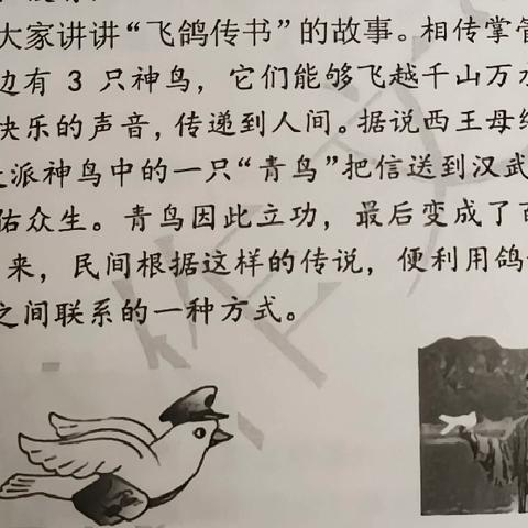 朗程新苗班《飞鸽传书信》优秀作文展