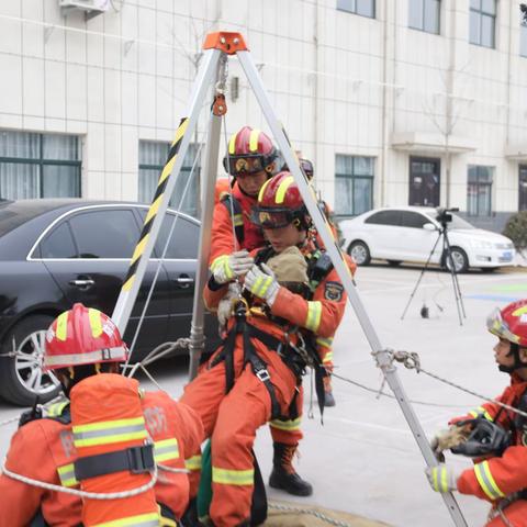 韩城市消防救援大队积极备战冬季执勤岗位练兵考核工作