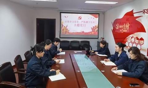 综合服务公司  机关第一党支部第二党小组开展“认真学习党章 严格遵守党章”主题党日活动