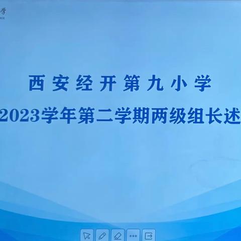 述职明志 花开有声——经开九小两级组长述职报告会