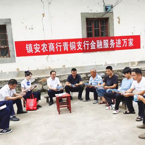 【信合党旗红 业务发展红】镇安农商银行青铜支行金融服务进万家