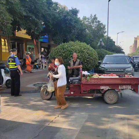示范区城管局：街景立面专项整治行动