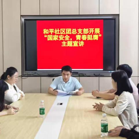 国家安全 青春担当——和平社区团总支部主题团课宣讲活动