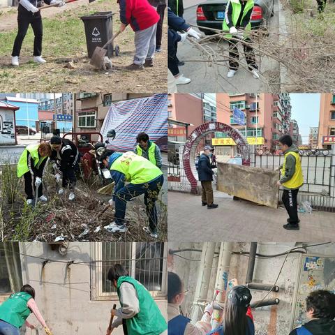 福民街道开展第35个爱国卫生月义务劳动活动