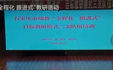 石家庄市2023年“全程化，跟进式”目标教研活动---赵县幼教名师工作室学习培训