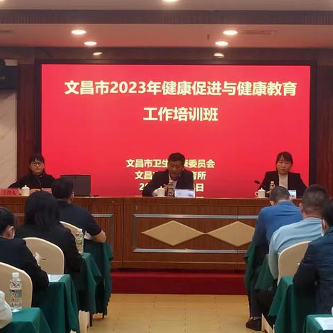 文昌市2023年卫健系统健康促进与健康教育工作培训班如期举行