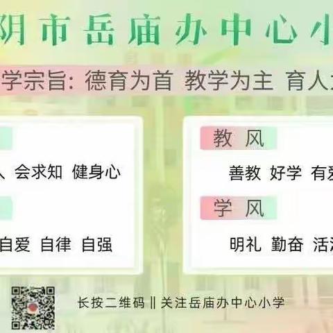 岳庙中心小学第十三周工作纪实