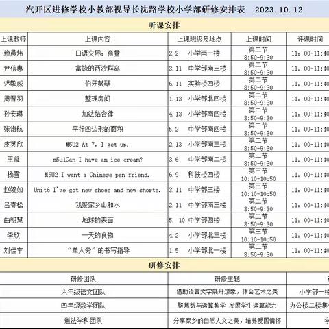 【汽开长沈·教学视导】教以共进 研以致远