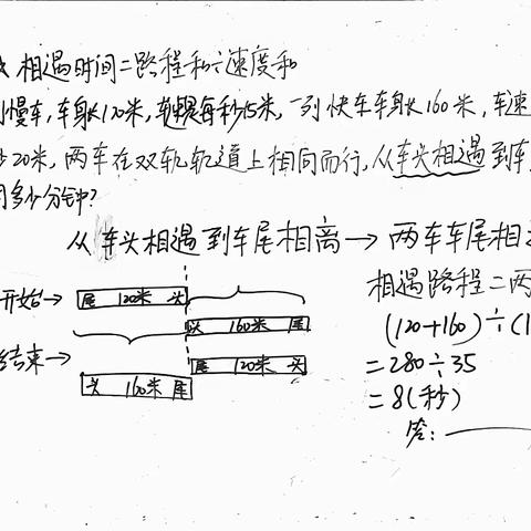 五年级寒假第3次课行程问题2