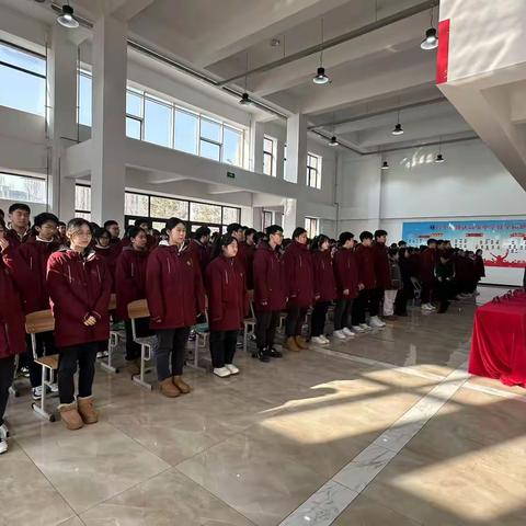 笔走龙蛇书锦绣，志凌九霄揽风云——四平市文德中学2025届高三百日誓师大会