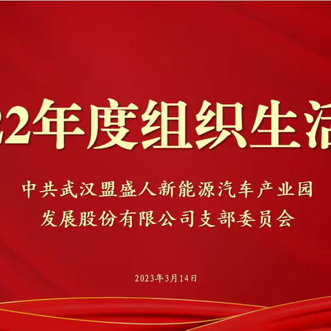 2022年度盟盛人党支部组织生活会