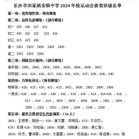 427班——团结协作,勇攀高峰! 2024年秋季运动会总结