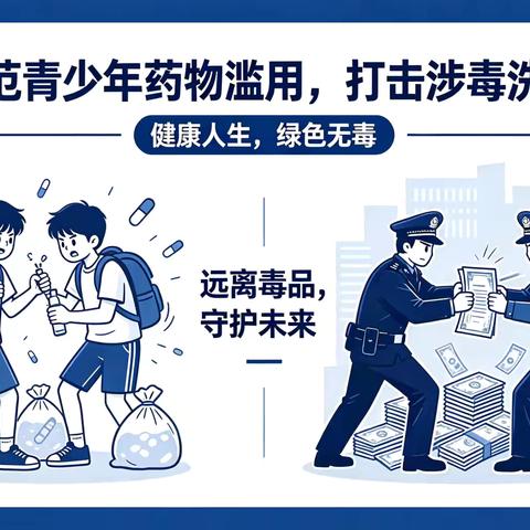 防范青少年药物滥用，打击涉毒洗钱