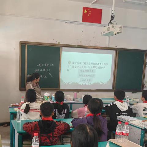 龙门小学语文组《夏天里的成长》公开课教研活动