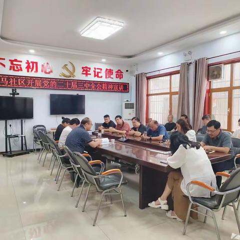 新城街道潭马社区学习二十届三中全会精神