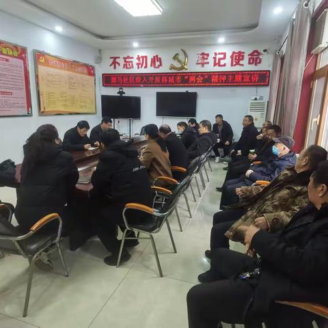 新城街道潭马社区开展韩城市委十九届十次全会暨市委经济工作会议精神、韩城市“两会”精神宣讲会