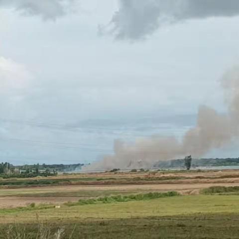 突发火情  感城镇网格员及时上报并参与灭火