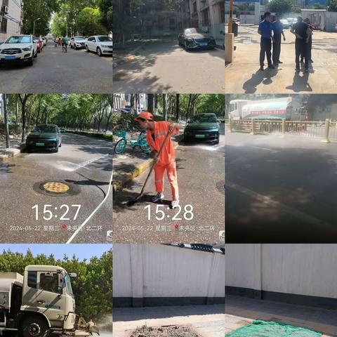 5月22日辛家庙街道大气污染专项治理工作