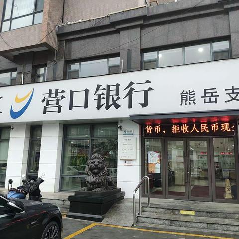 熊岳支行开展整治拒收人民币现金宣传活动