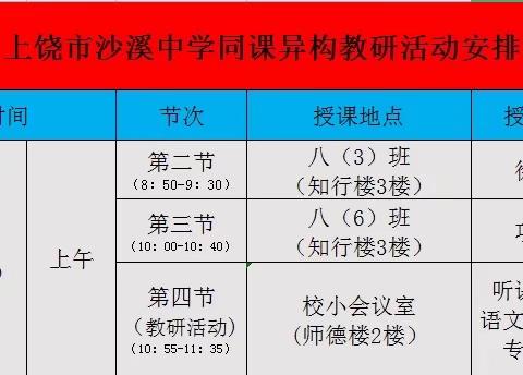 同课异构思维碰撞，专家引领指点方向 ——区教研员刘艳老师带领信州区部分名师莅临我校指导语文教学工作