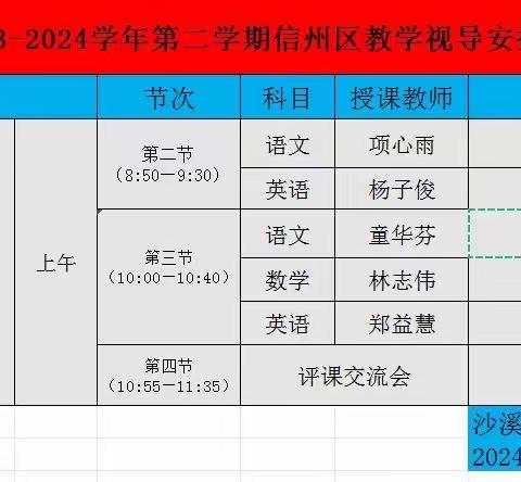 光影绚绘映课堂，名师视导展华章——沙溪中学迎接信州区名师视导交流活动