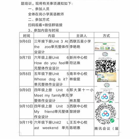 长坡实验小学英语教师参加儋州市小学英语单元整体作业设计专题培训活动