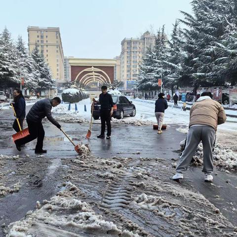 网格铲雪暖人心