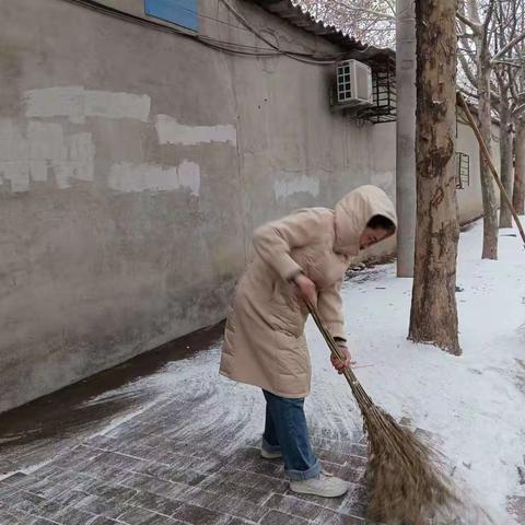 雪舞中转站：保障清运的温暖力量